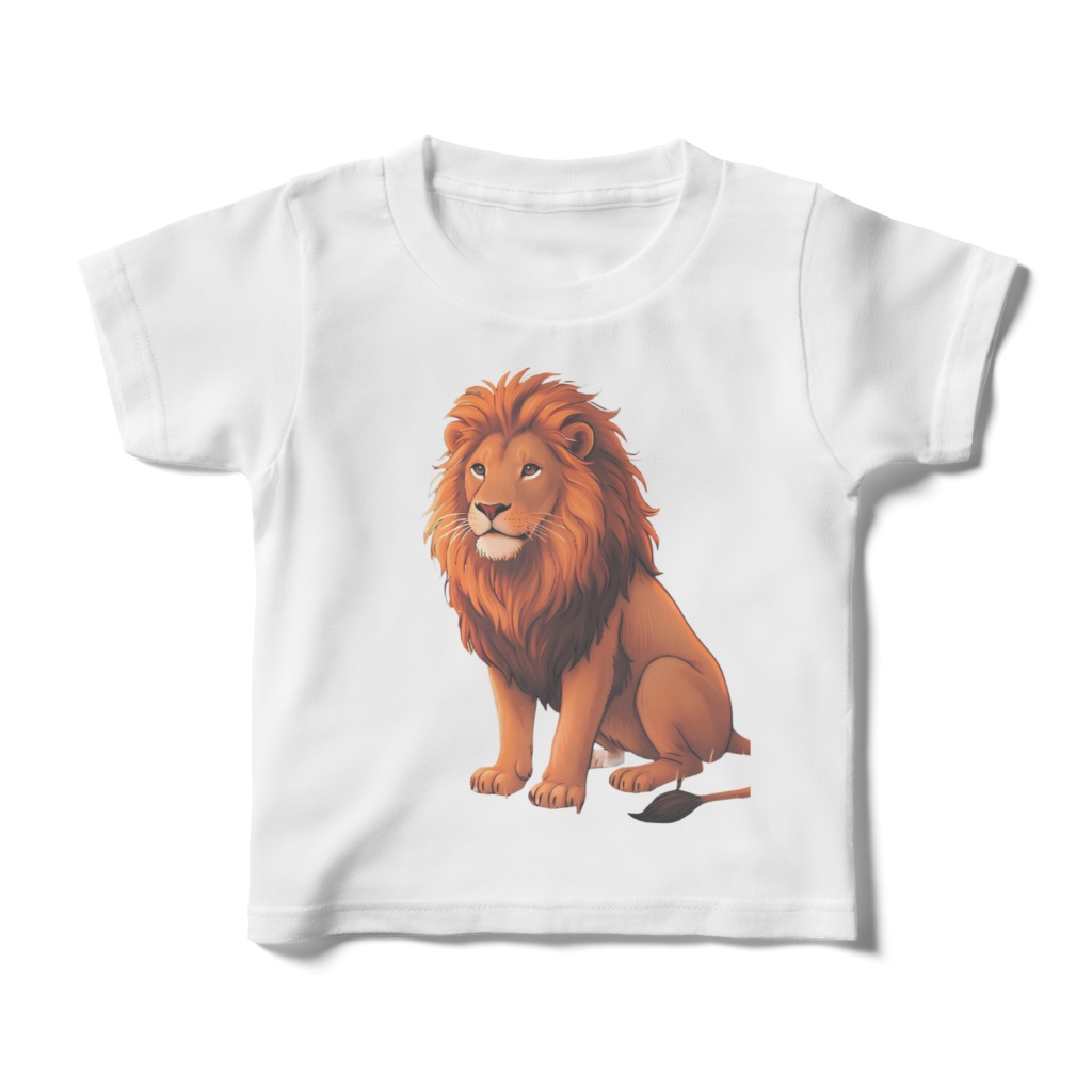 ライオン柄キッズTシャツ
