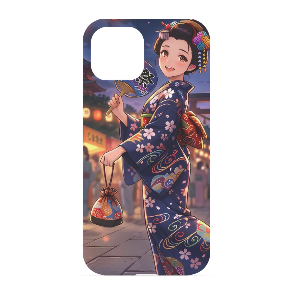 浴衣姿の女性のiPhoneケース