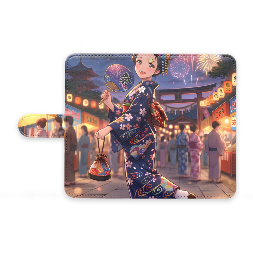 浴衣姿の女性のAndroidケース
