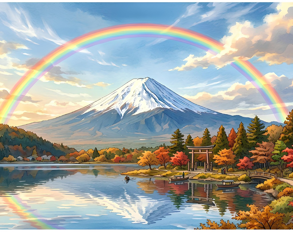 富士山がある風景のお守り