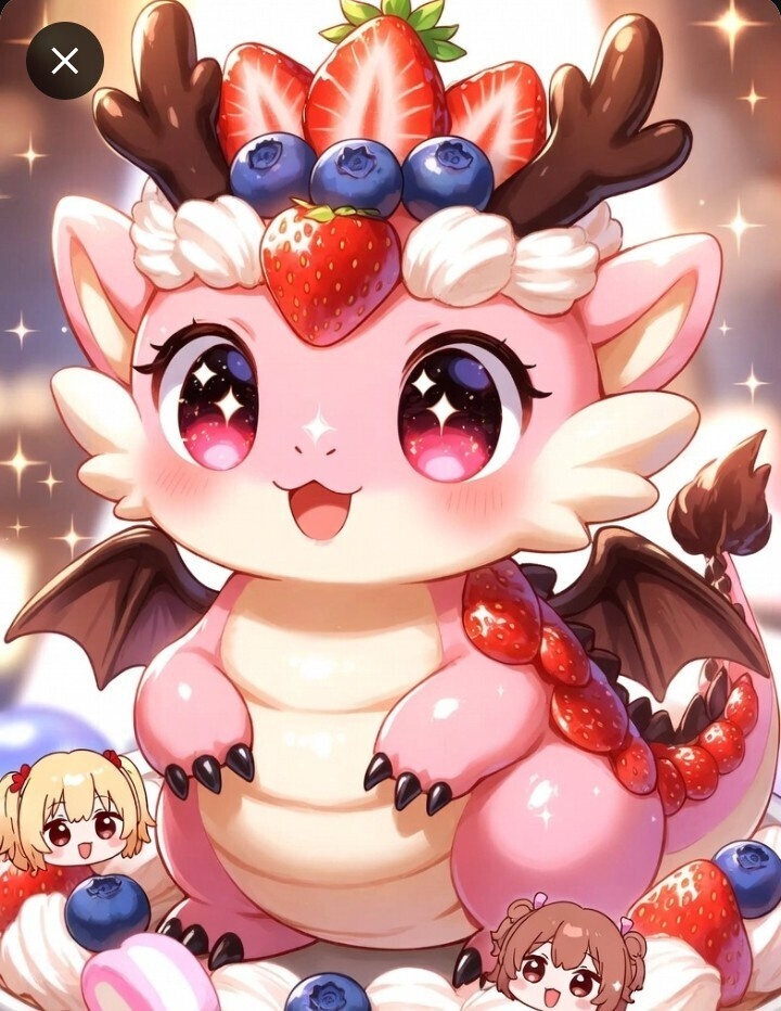スイーツドラゴンのアクリルフォトパネル