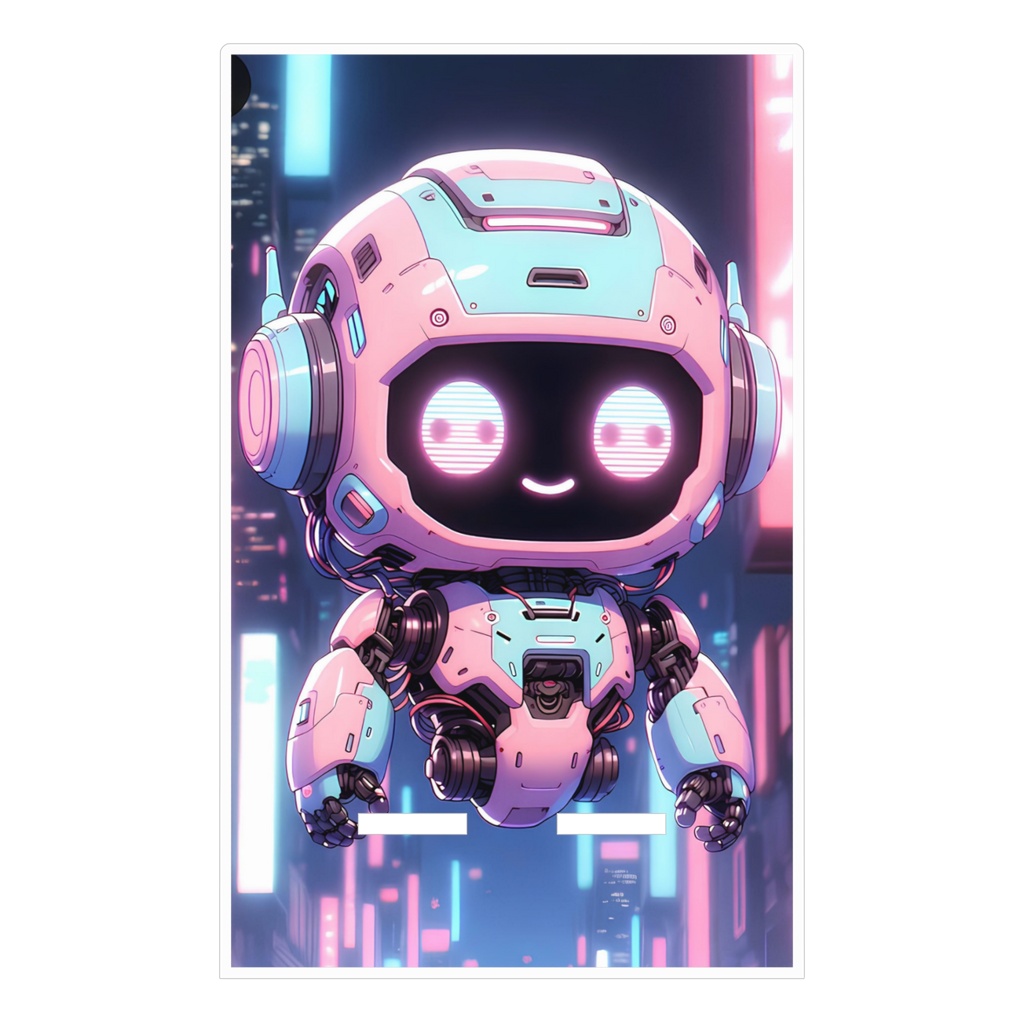 未来型ロボットのスマホスタンド