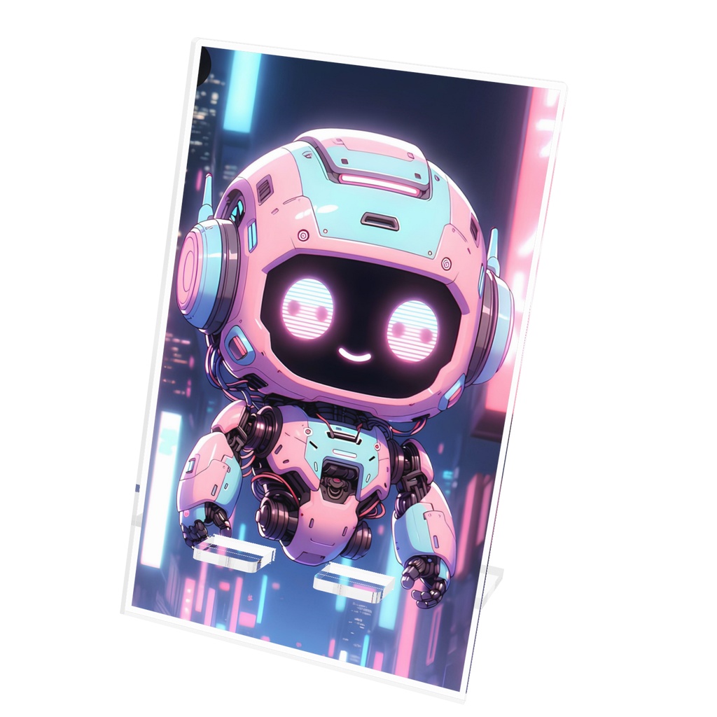 未来型ロボットのスマホスタンド