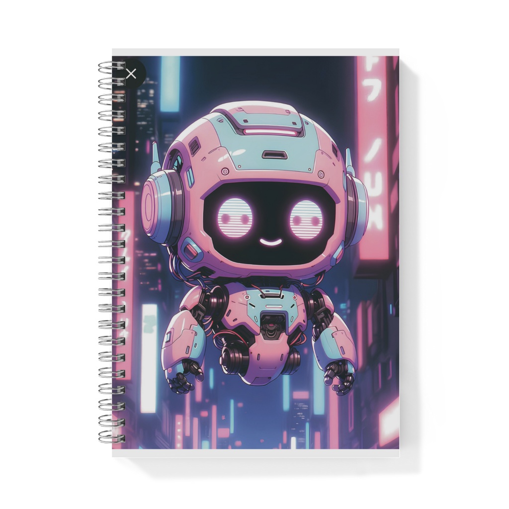 未来型ロボットのリングノート