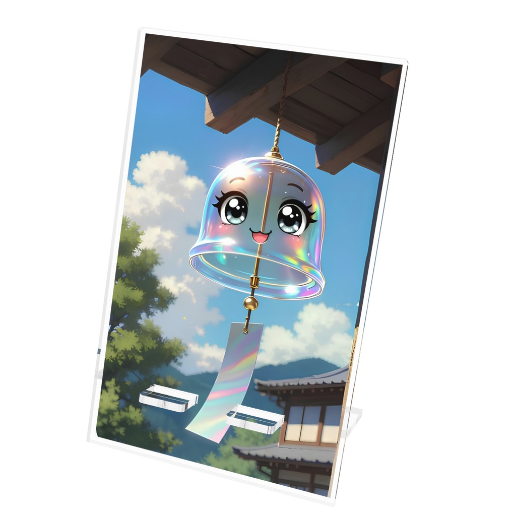 青空の風鈴スマホスタンド