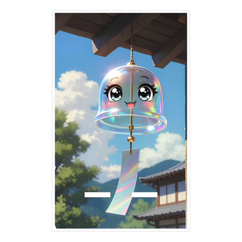 青空の風鈴スマホスタンド