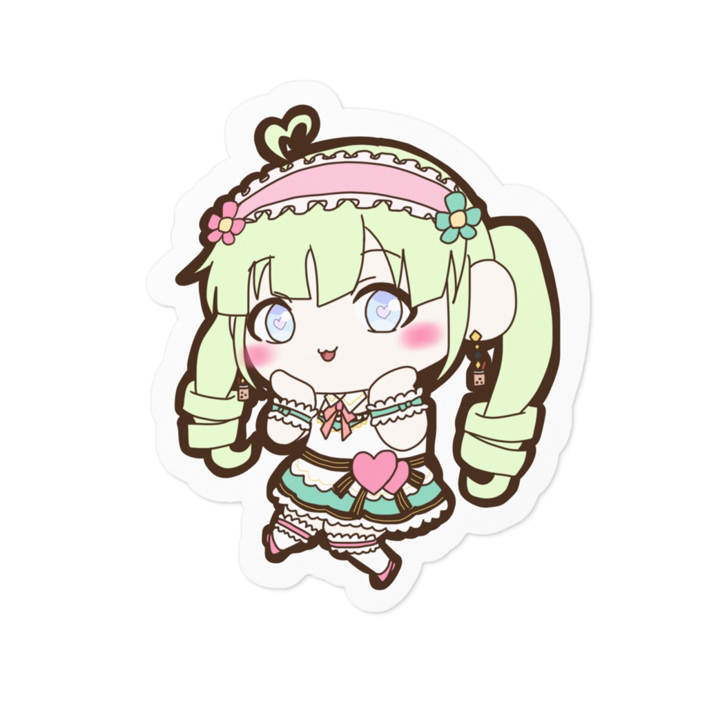 ツインテまもこステッカー