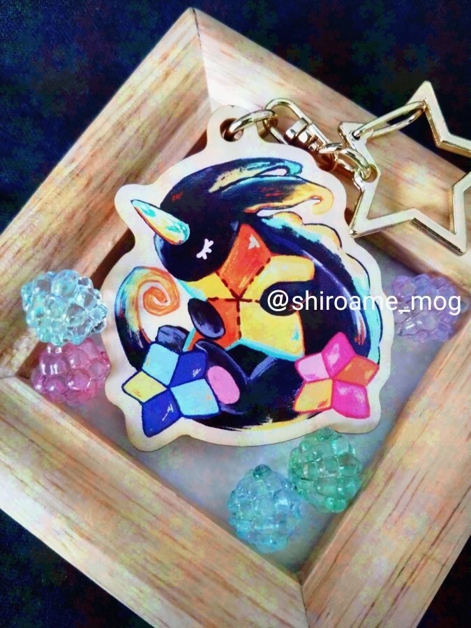 【ウッドキーホルダー】優しい夜に包まれて