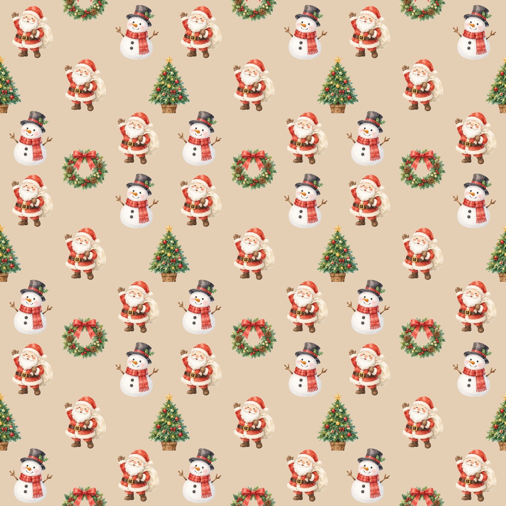 【クリスマスのデジタルペーパー】15枚セット|PNG形式