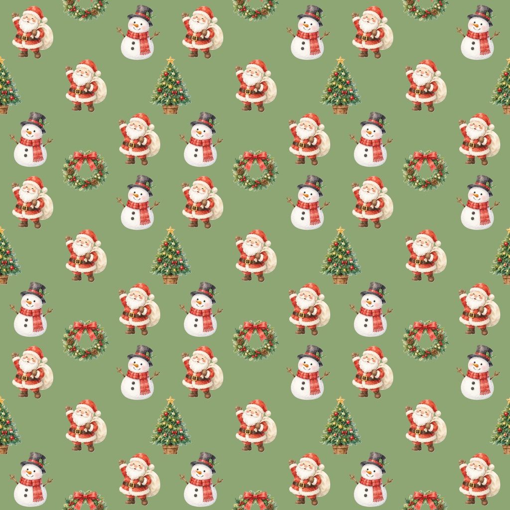 【クリスマスのデジタルペーパー】15枚セット|PNG形式