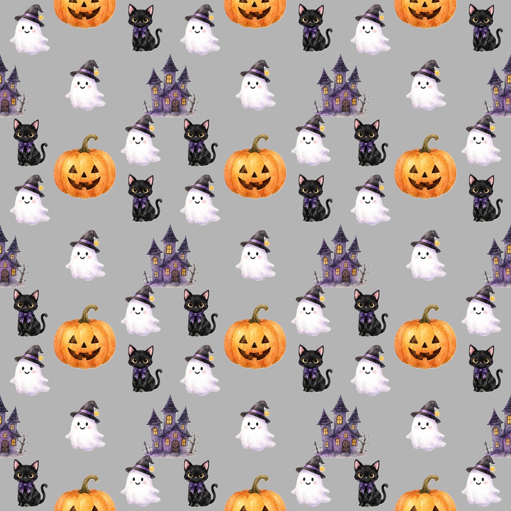 【ハロウィンのデジタルペーパー】17枚セット|PNG形式