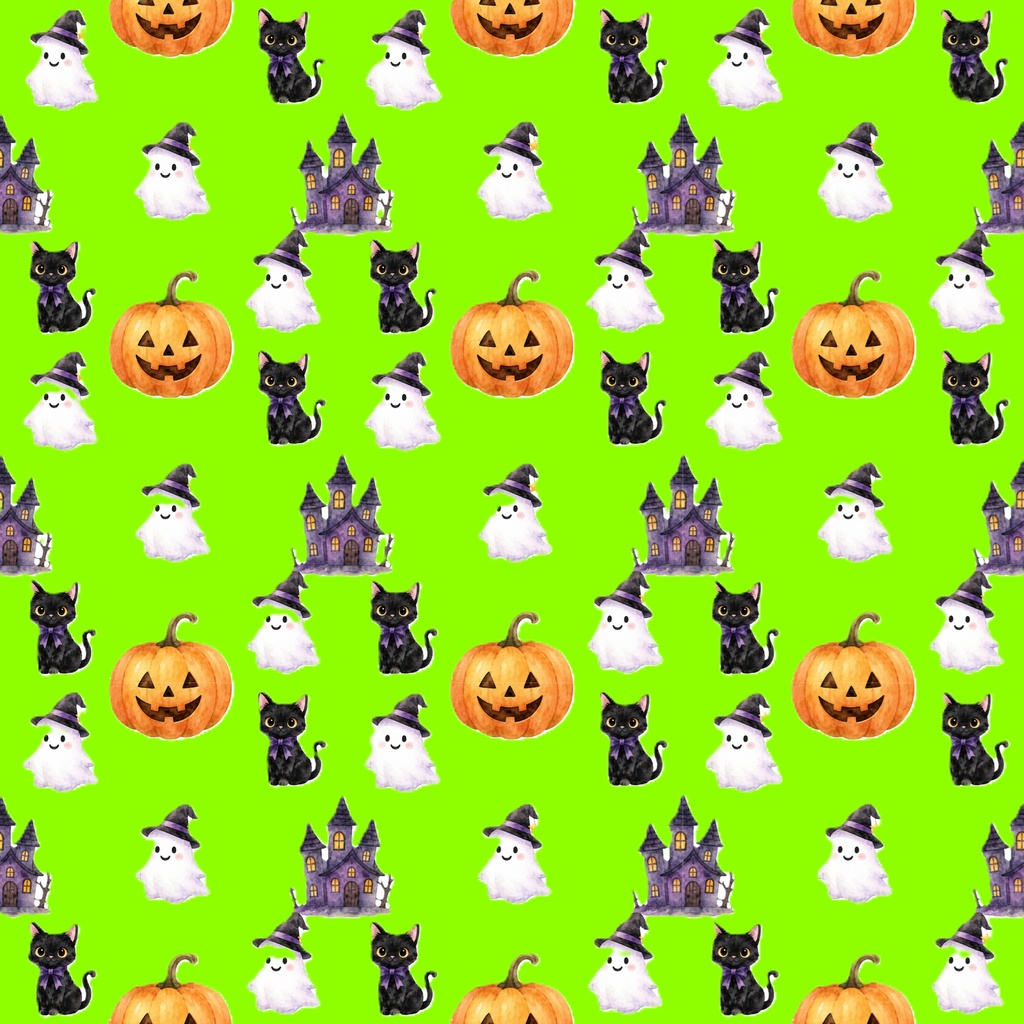 【ハロウィンのデジタルペーパー】17枚セット|PNG形式