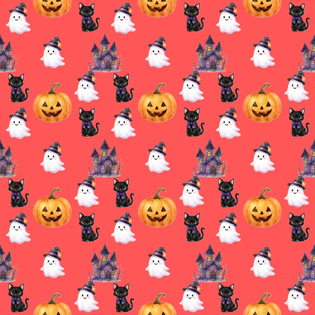 【ハロウィンのデジタルペーパー】17枚セット|PNG形式