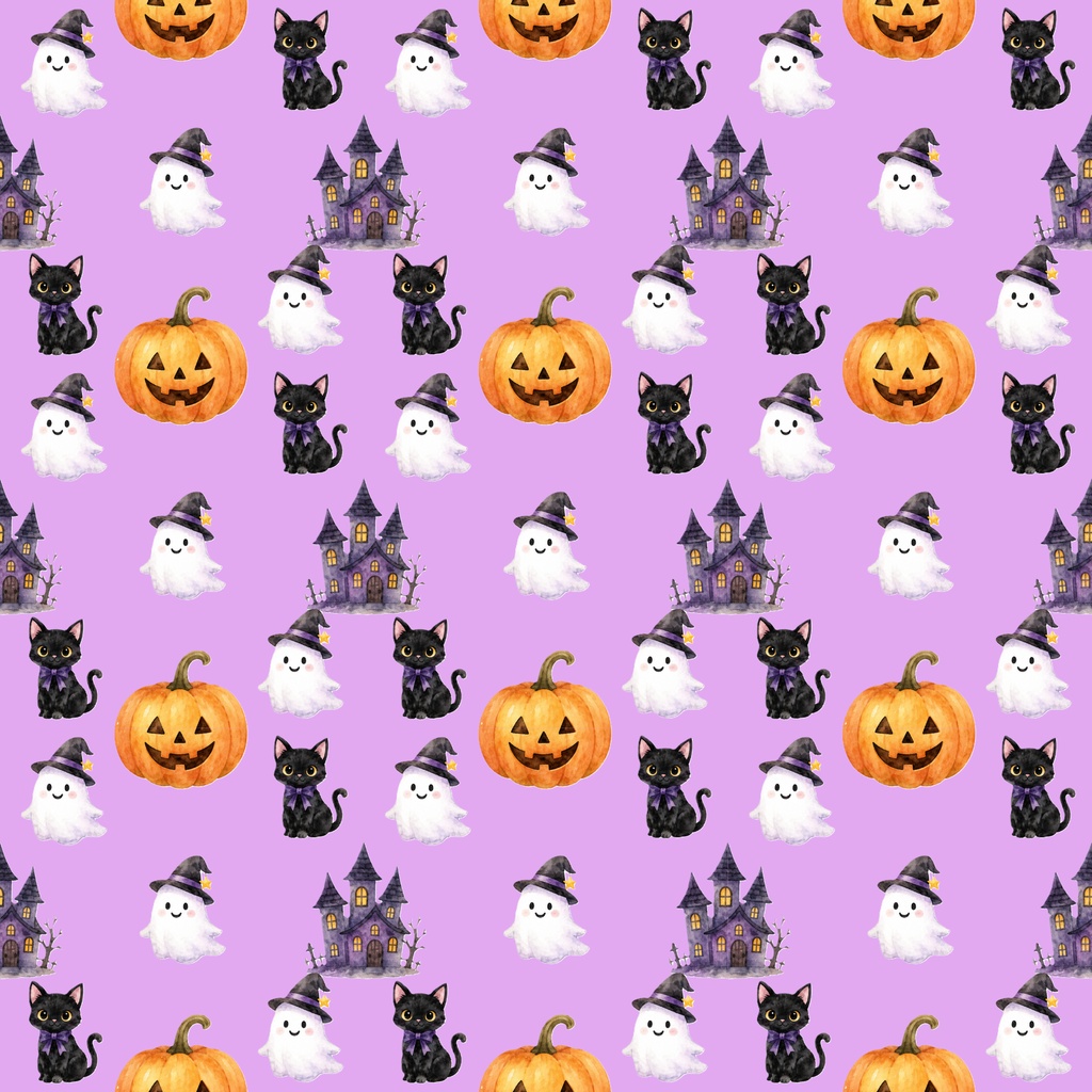 【ハロウィンのデジタルペーパー】17枚セット|PNG形式
