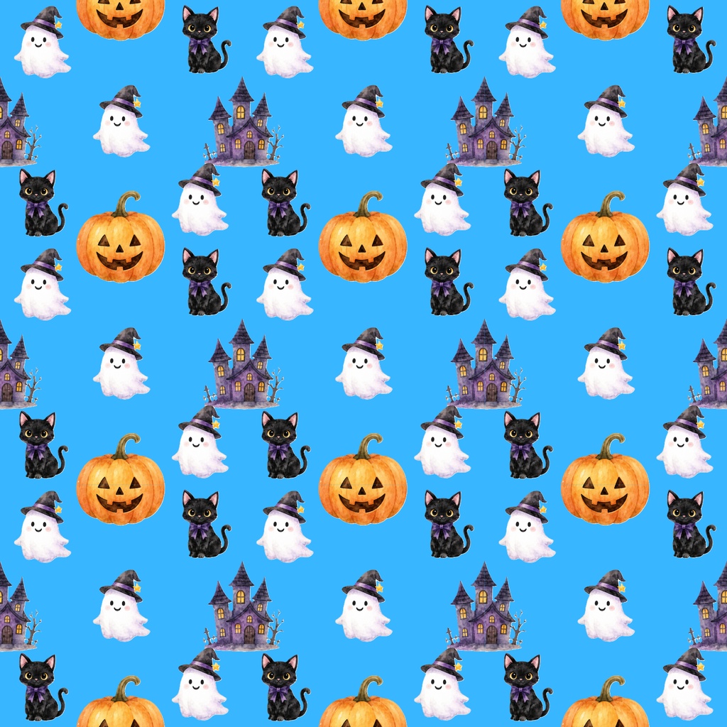 【ハロウィンのデジタルペーパー】17枚セット|PNG形式