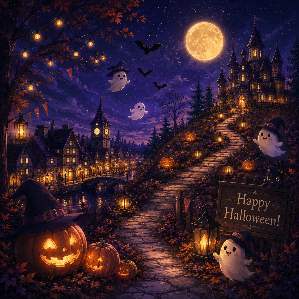 【ハロウィンのデジタルペーパー】17枚セット|PNG形式