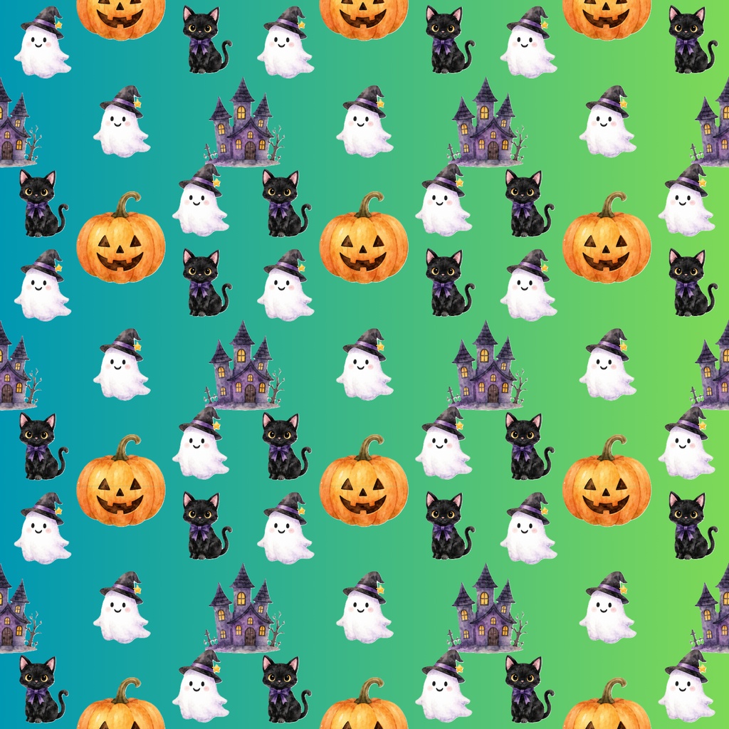 【ハロウィンのデジタルペーパー】12枚セット|PNG形式