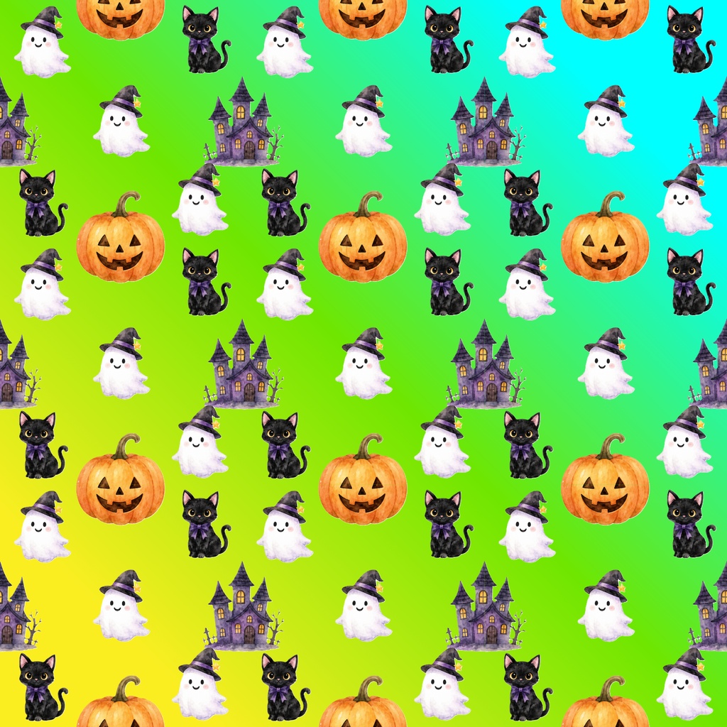 【ハロウィンのデジタルペーパー】12枚セット|PNG形式