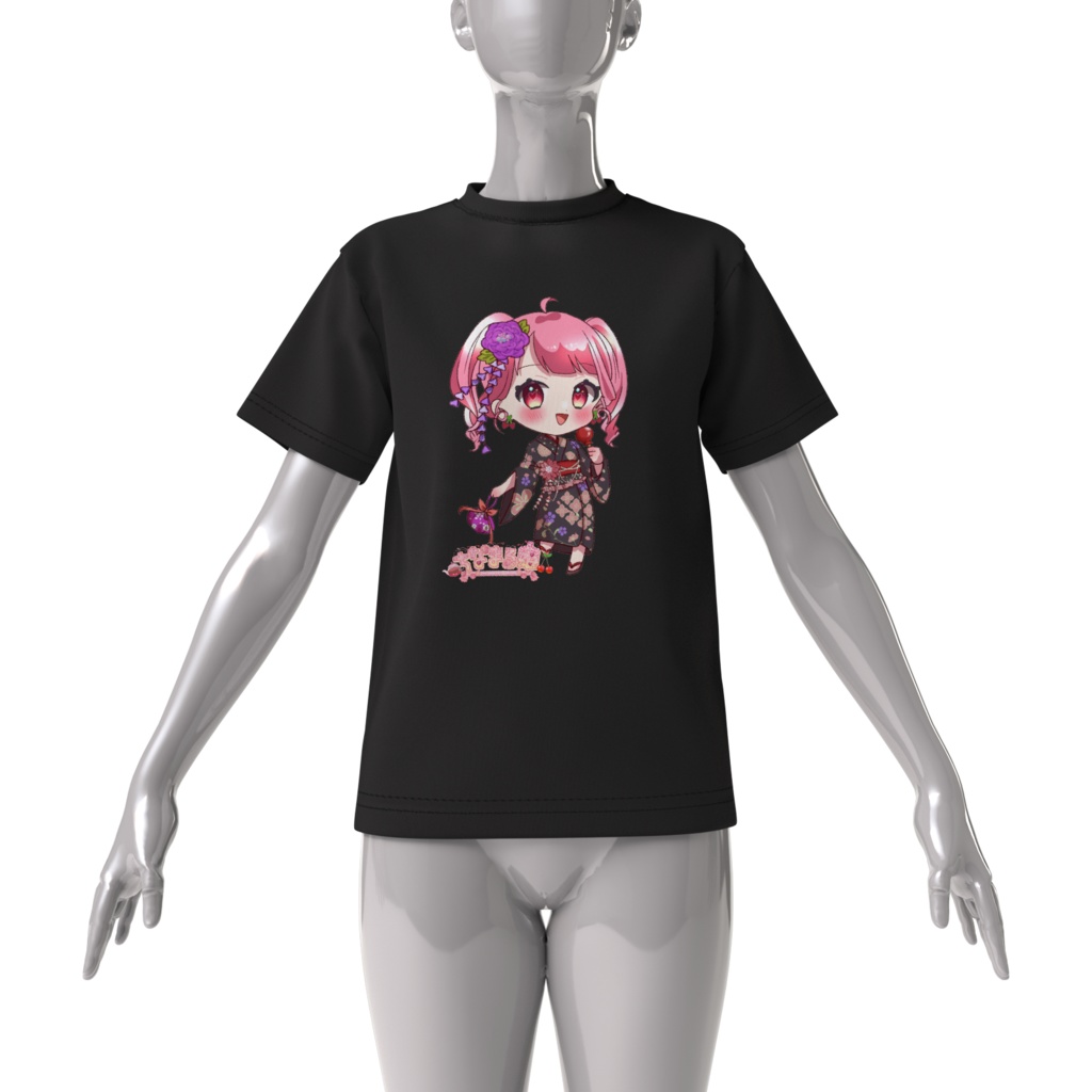 浴衣ちなまるビッグTシャツ