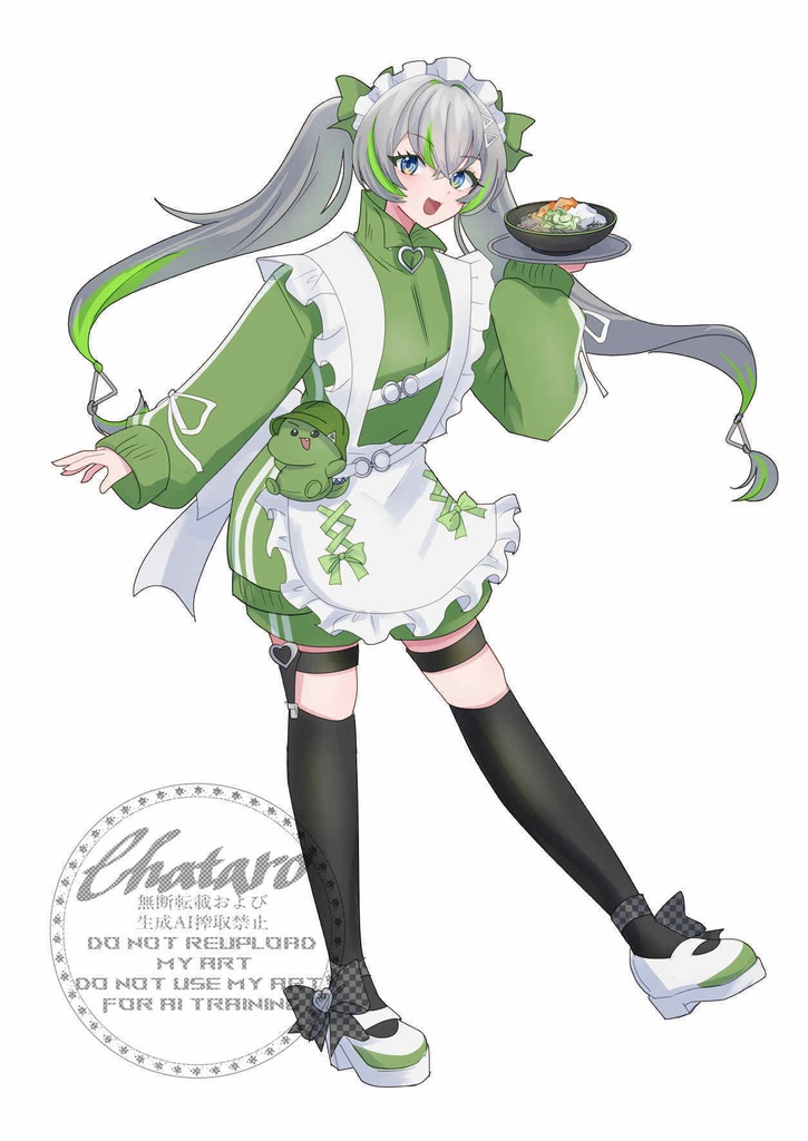 【ユニプロ二次創作】歩音ティナアクリルスタンド ジャージメイドVer