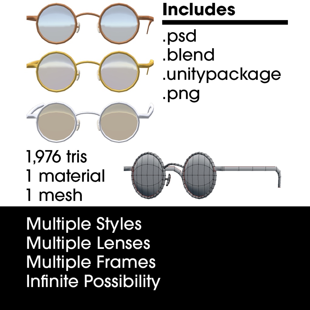 Kyoko Fox Round Glasses