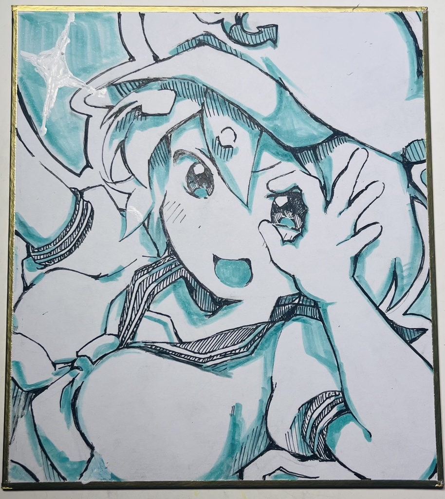 村紗水蜜ちゃん色紙🩵