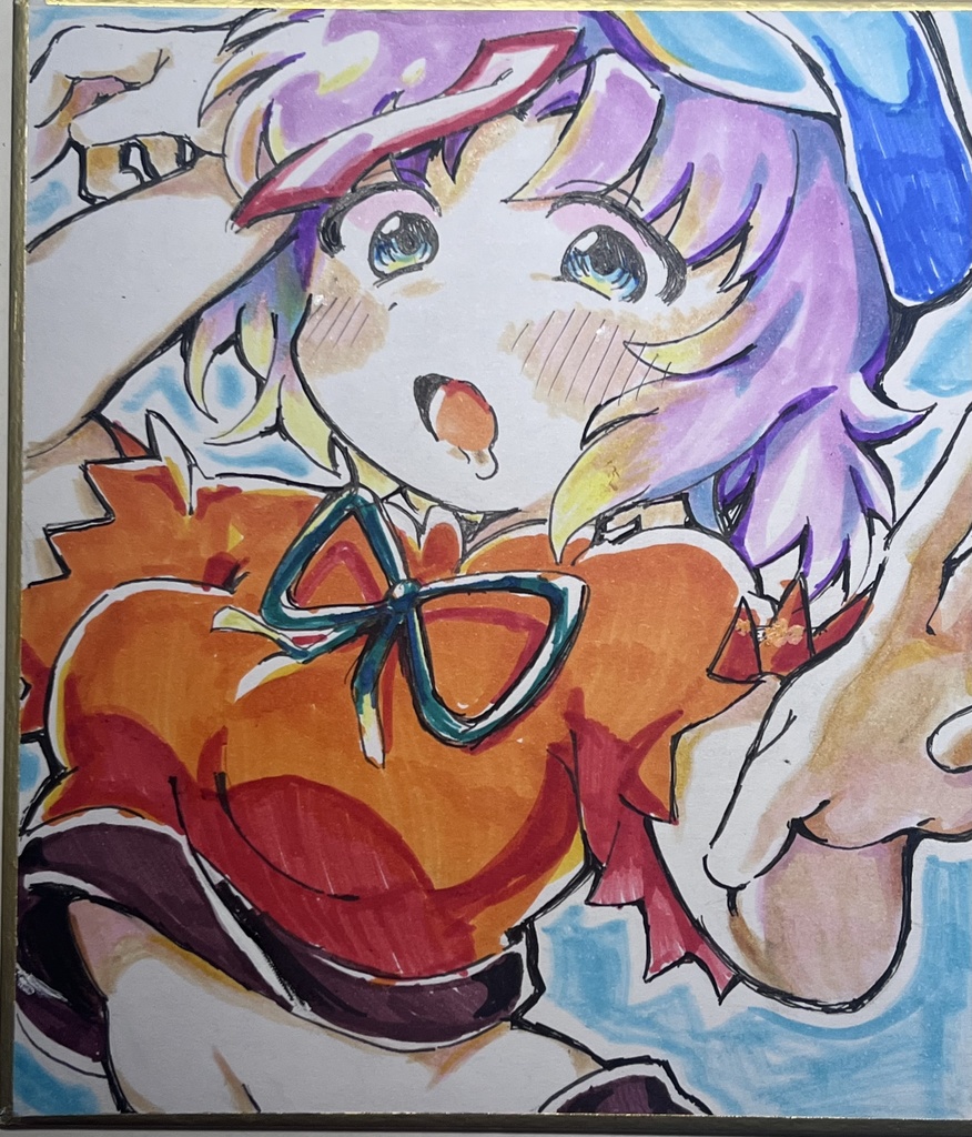 宮古芳香ちゃんの色紙🩵