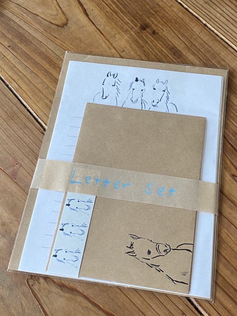 レターセット 馬たち Maru Booth