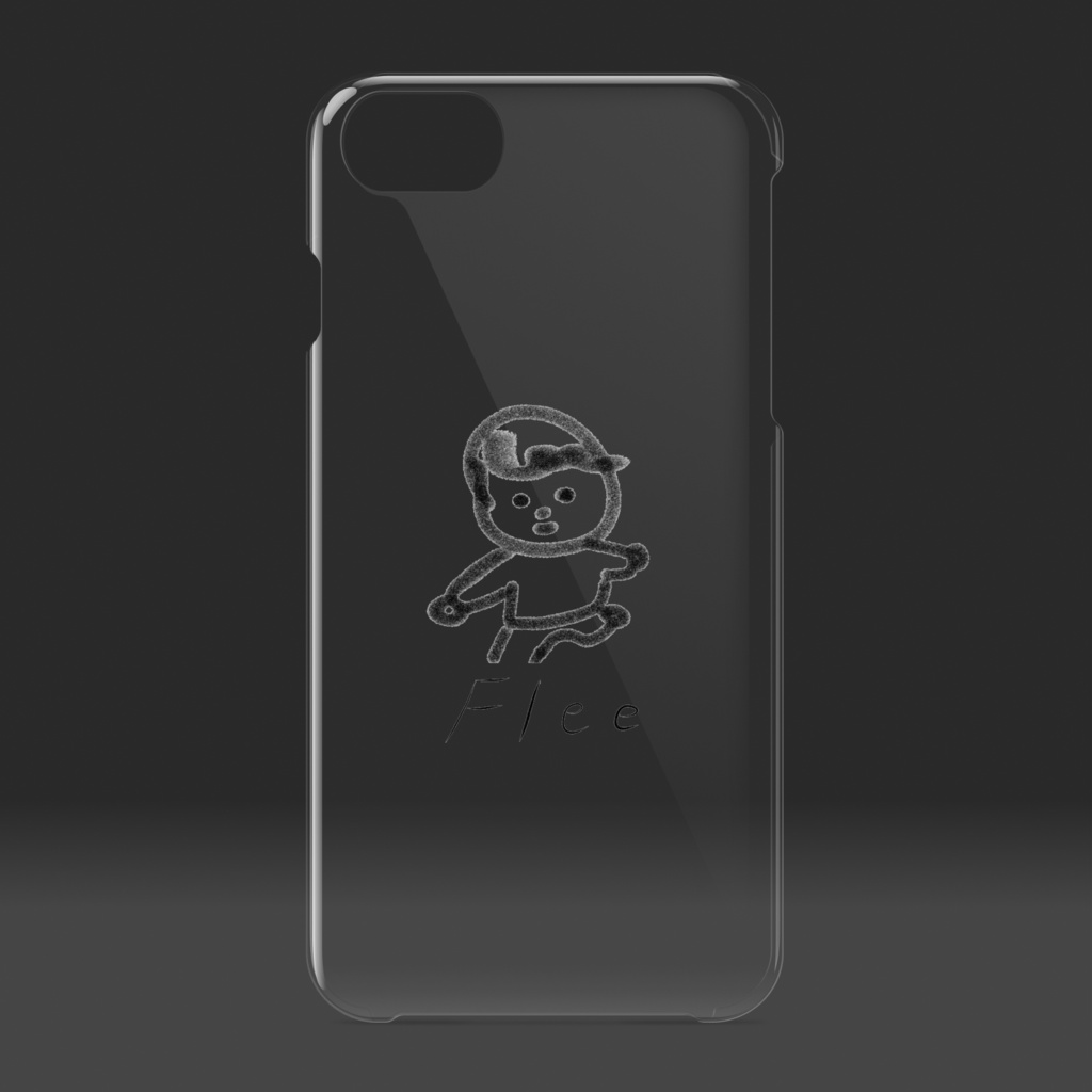 iPhoneケース ”Flee” (クリア)