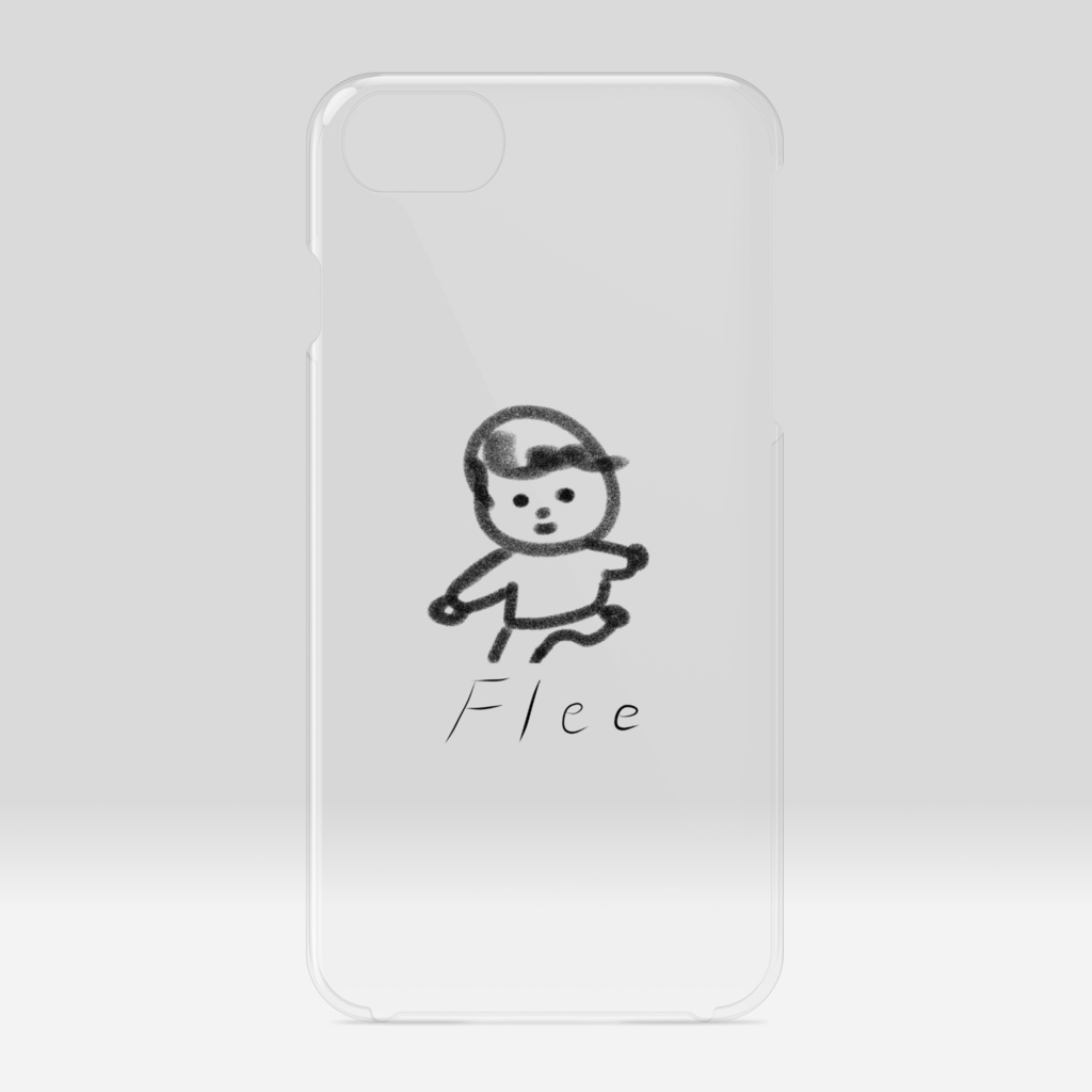 iPhoneケース ”Flee” (クリア)