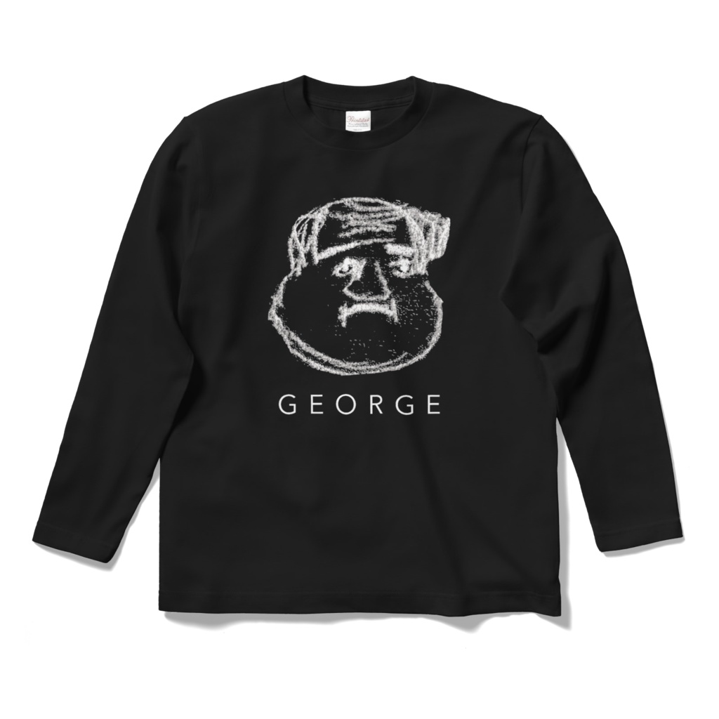 “George” Long Sleeve T-shirts Black 黒