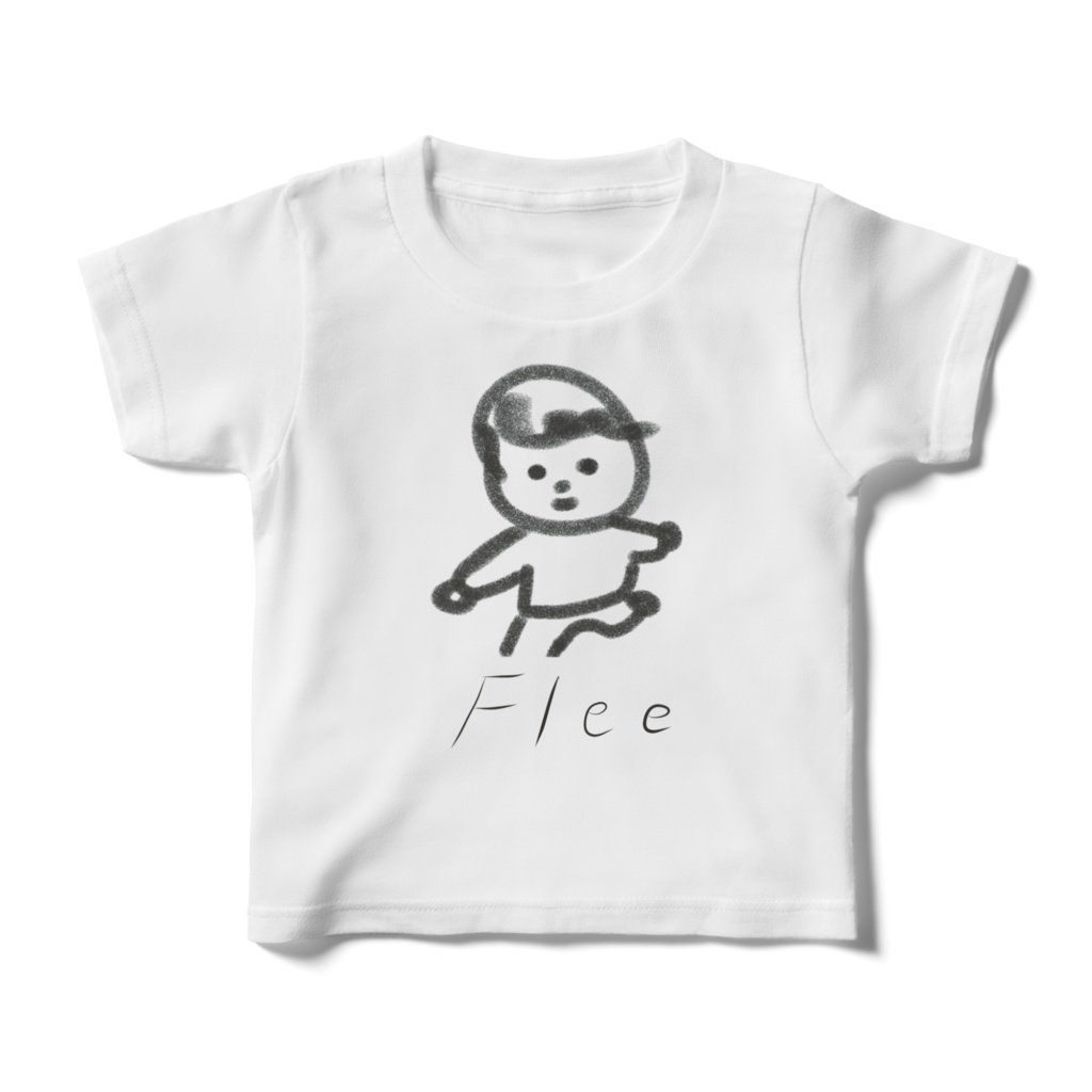 Kids T-shirts “Flee！” 
