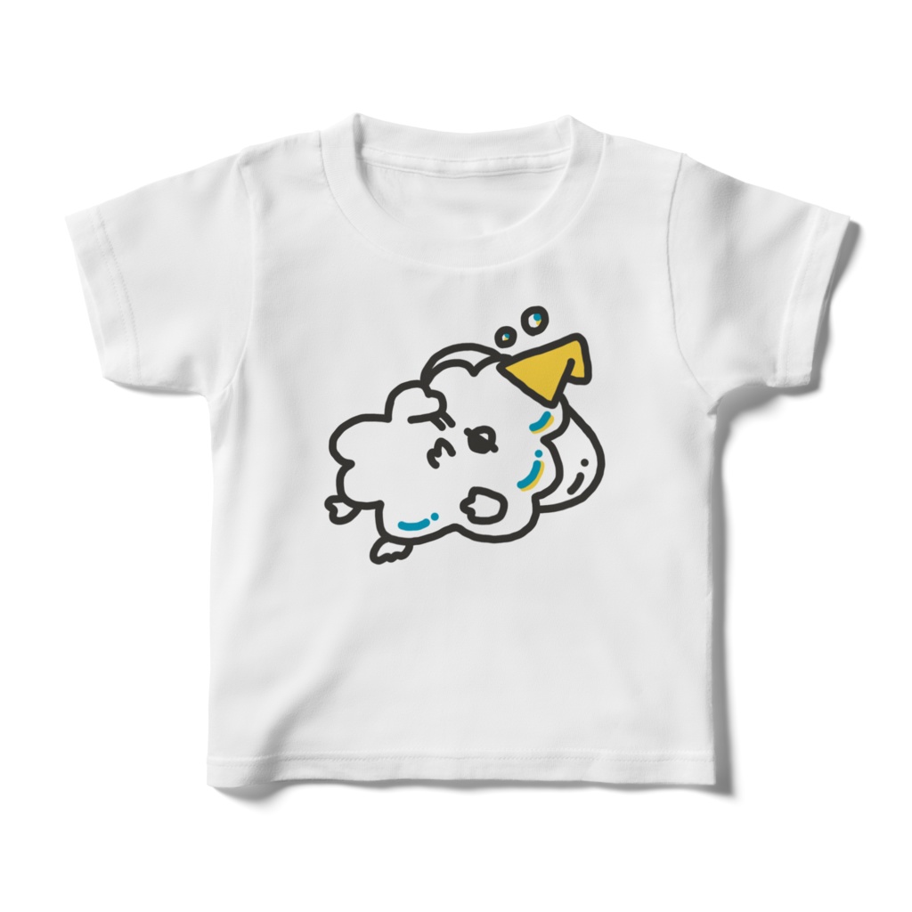 「せっけん泡マン」Kids Tシャツ 白 ホワイト