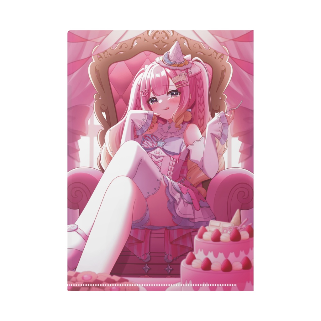 【甘皇みしゅ半年記念グッズ】A4クリアファイル