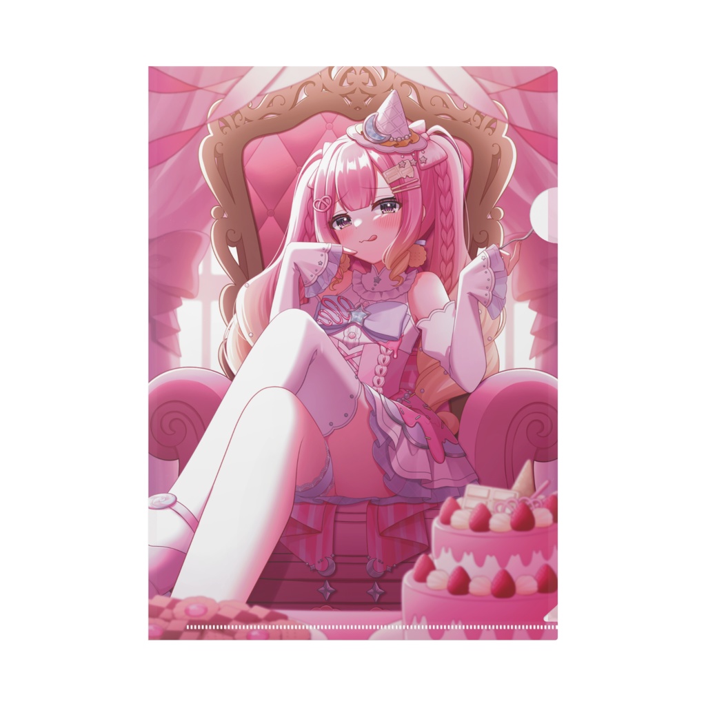 【甘皇みしゅ半年記念グッズ】A4クリアファイル