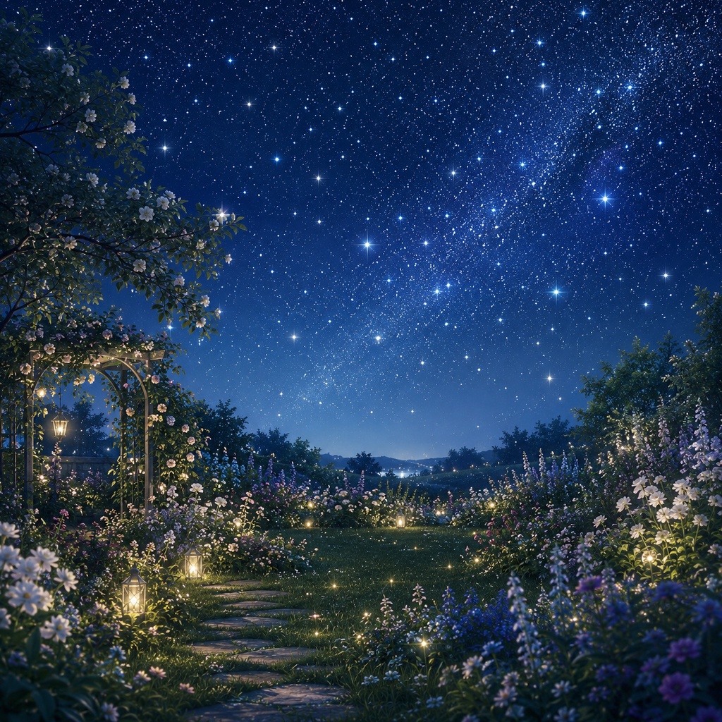 星降る庭で