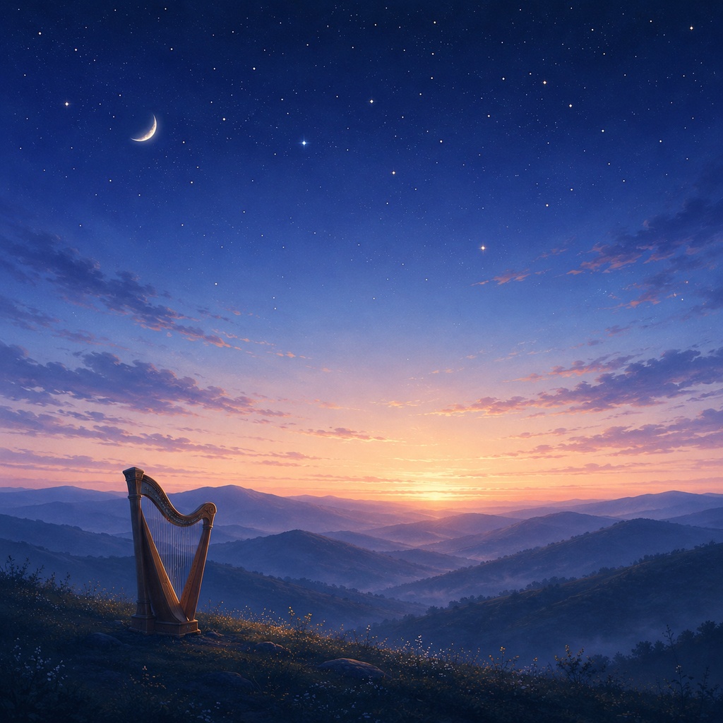 夜明け前の空