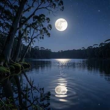 月光の湖