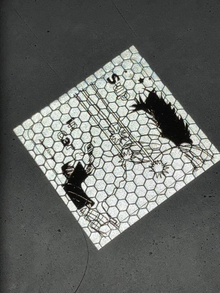 2Dads Sup in car 反射素材ステッカー