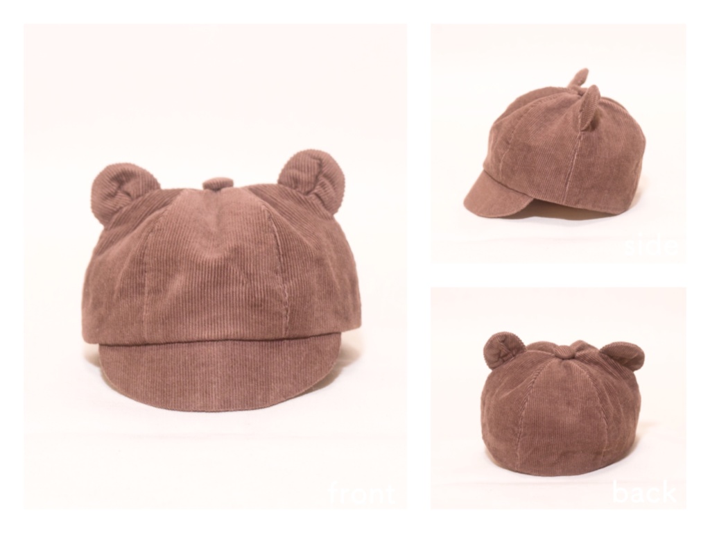 16cmぬい用🐻リニューアル版クマ耳キャスケット🧢