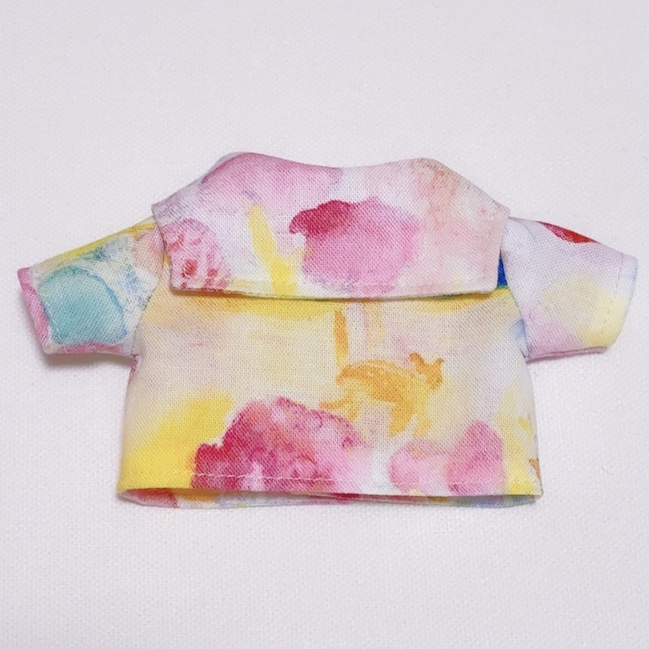 15cm ぬいぐるみサイズ 春の公園 セーラーカラーシャツ お洋服