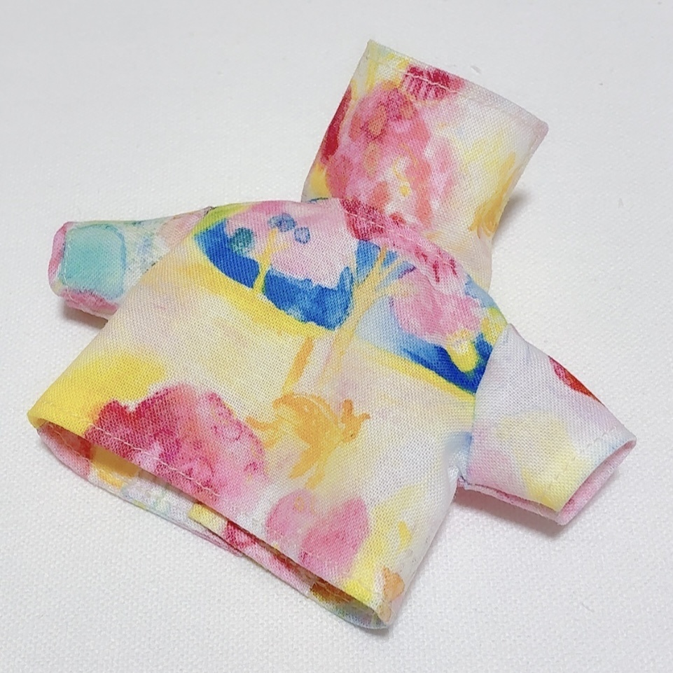 15cm ぬいぐるみサイズ 春の公園 セーラーカラーシャツ お洋服