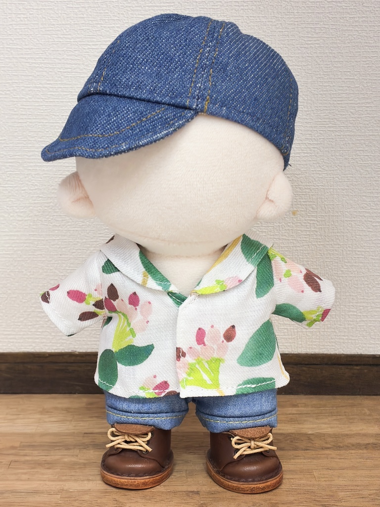 15cmぬいぐるみサイズ ヒペリカムのセーラーカラーシャツ