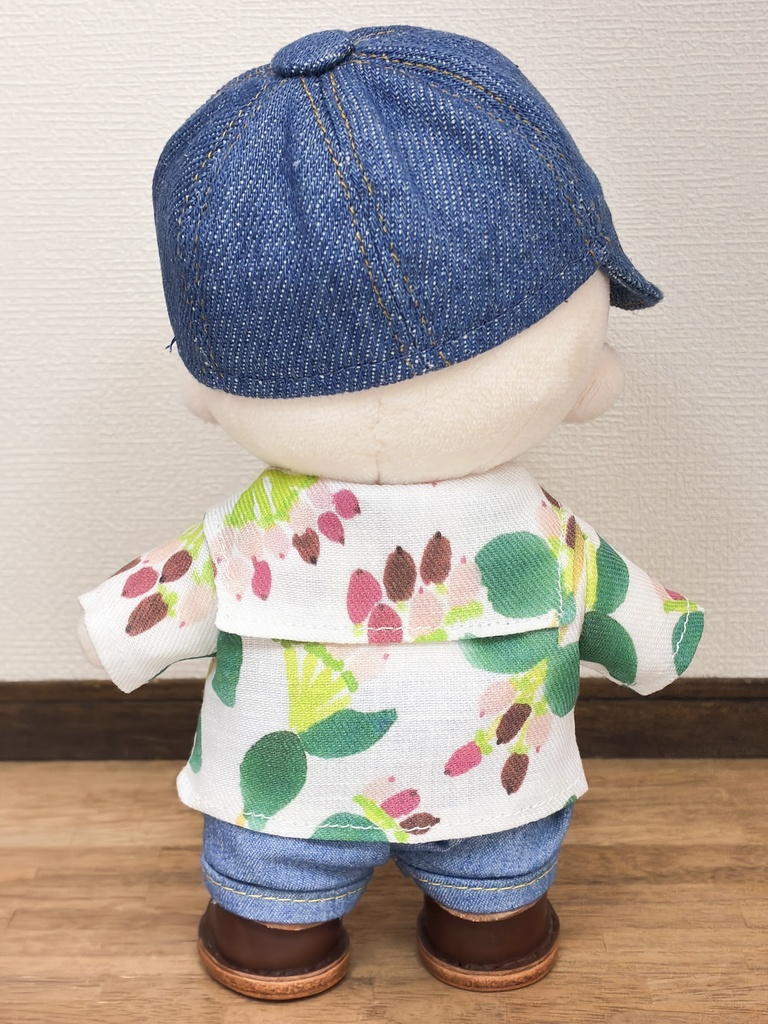 15cmぬいぐるみサイズ ヒペリカムのセーラーカラーシャツ