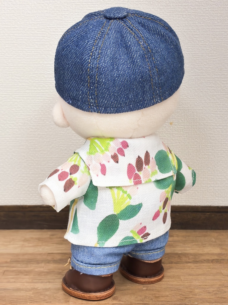 15cmぬいぐるみサイズ ヒペリカムのセーラーカラーシャツ