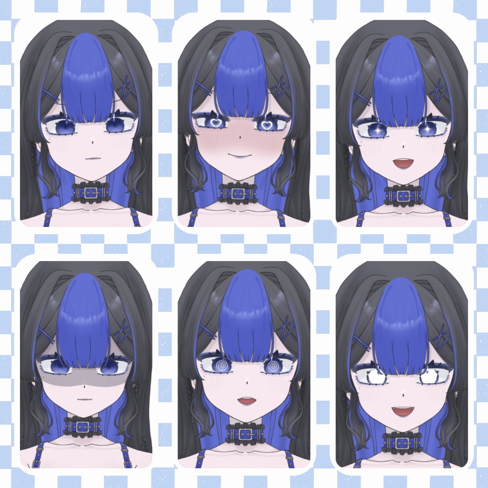 【完售】【1点限定 Live2D】𝔅𝔩𝔲𝔢 𝔥𝔞𝔦𝔯 𝔤𝔦𝔯𝔩【Live2D Model】