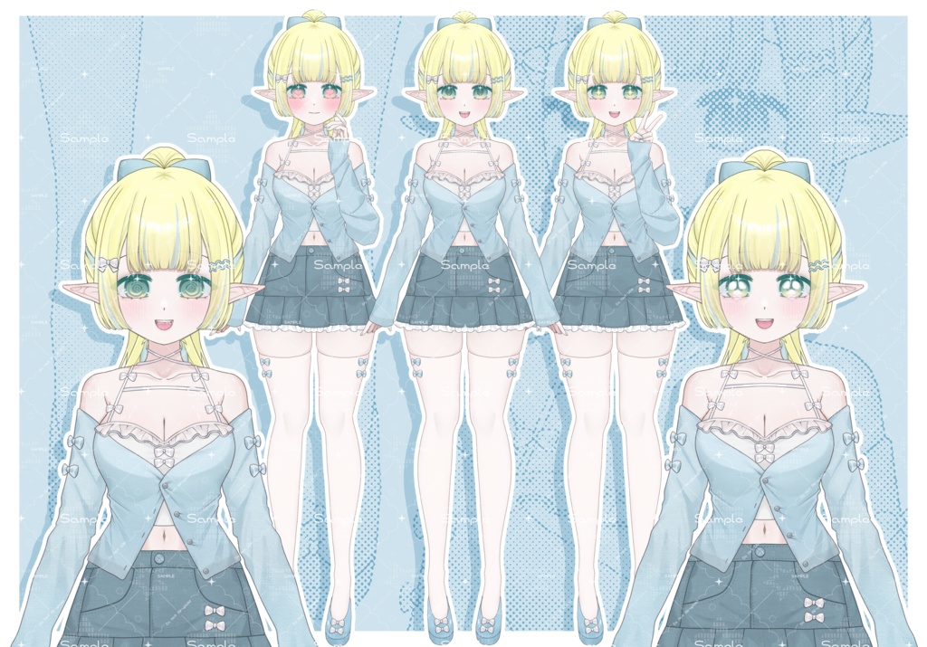 【1点限定 Live2D art psd】. 𐔌  . 𝐛𝐥𝐮𝐞 𝐞𝐥𝐟 ♡՞𓈒ׅ𐤟ᚆֺ𐤟𓈒՞ა  :   ഒ