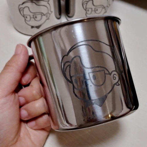 幸運児_ステンレスコップ