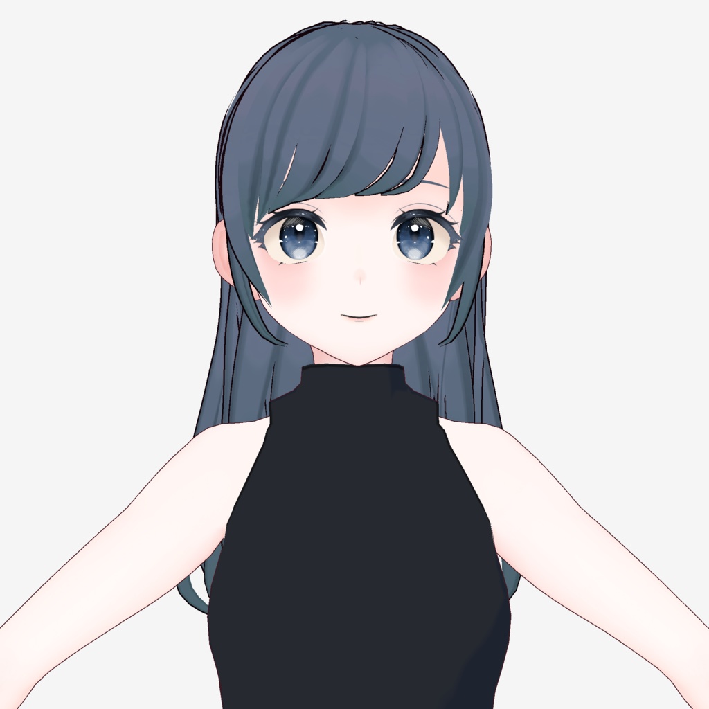 【VRoid】耳掛けロング【ヘアプリセット】