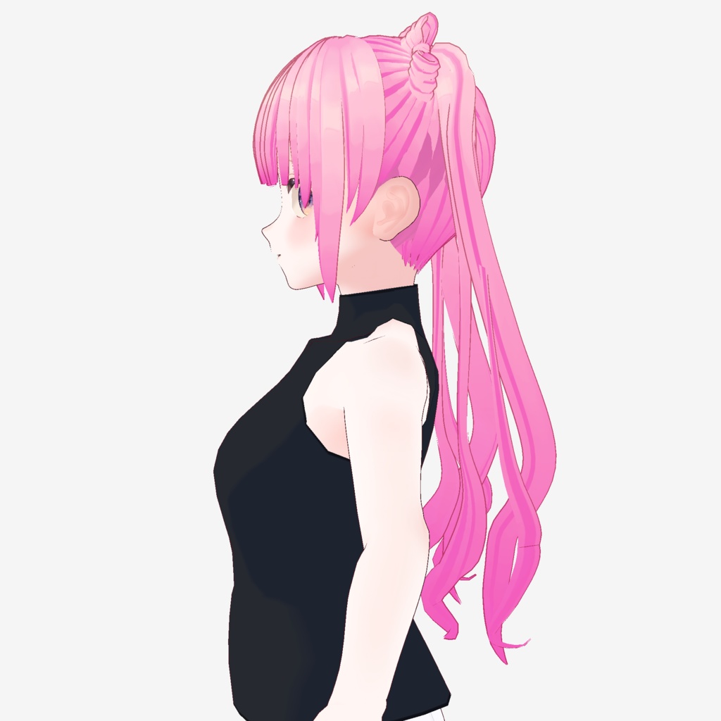 【VRoid】リボンツインテール【ヘアプリセット】